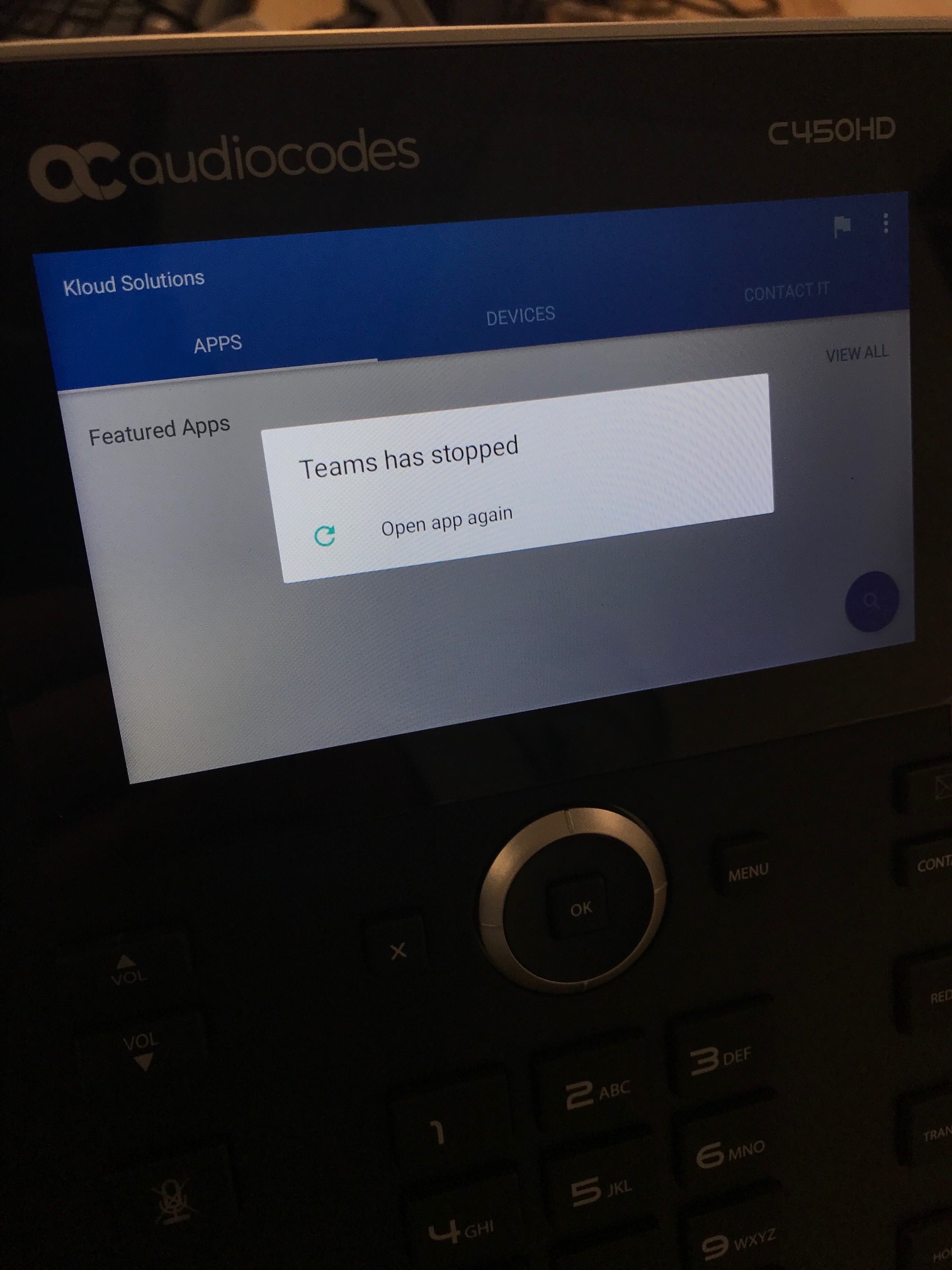 AudioCodes C450HD Microsoft Teams Handset Review Blog
